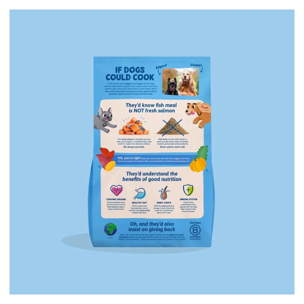 Edgard & Cooper Fresh laks kornfrit hundefoder 3 kg